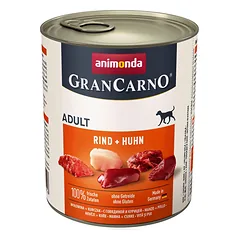 Animonda GranCarno Dog Adult su jautiena ir vištiena, drėgnas maistas šunims 800 g parduotuvėje zooprekes24.lt