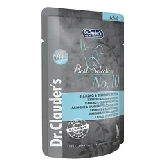 DR. CLAUDER'S drėgnas maistas katėms su silke, krevetėmis ir chia sėklomis 85g