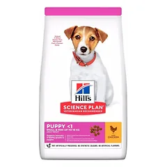 Hill's Science Plan Puppy Small & Mini Chicken sausas pašaras su vištiena šuniukams, 1.5 kg — 1 nuotrauka