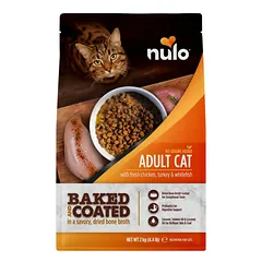 Nulo Baked & Coated sausas maistas katėms su vištiena, kalakutiena ir balta žuvim 2kg