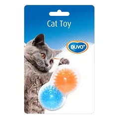 Duvo+ Katzenspielzeug Igel Ball orange/blau