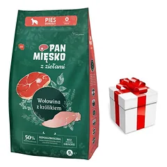 Pan Mięsko su žolelėmis Jautiena su triušienos traškučiais M 9kg + STAIGMENA ŠUNIUI