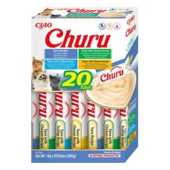 INABA Churu katėms - mišinys su tunu 20x14g