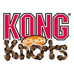 KONG Scrunch Knots Fox žaislas šunims, Dyd. M/L: L 40 x B 11 x H 8 cm — 3 nuotrauka