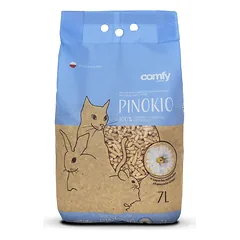 Comfy Pinokio Camomile natūralus medžio granulių kraikas katėms, graužikams ir paukščiams, su ramunėlių aromatu, 7L