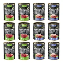 SUPER RAFI Cat Mix 12 vnt. po 400 g skonių šlapio kačių ėdalo