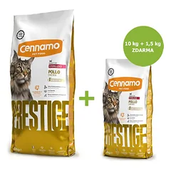 Prestige Cat Sterilized Chicken 10 kg + 1,5 kg ZDARMA