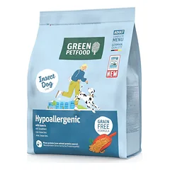 GREEN PETFOOD InsectDog Hypoallergen 900g be grūdų  maistas su vabzdžių baltymu šunims