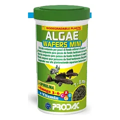 PRODAC ALGAE WAFERS MINI augalinės plokštelės žuvims 7-8mm 250ml 135g