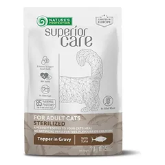 Visų veislių suaugusių sterilizuotų kačių konservuotas pašaro papildas su tunu, 70 g — 2 nuotrauka