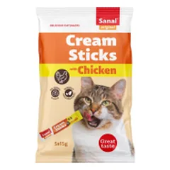 Sanal Cream Sticks Chicken skanėstai katėms, 75 g