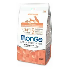 Monge Dog All Breeds Puppy and Junior Monoprotein Salmon with Rice 0.8 kg