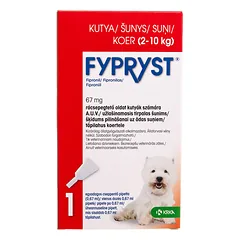 FYPRYST užlašinamasis tirpalas nuo parazitų 2-10 kg šunims, 67 mg nuotrauka