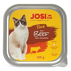 JosiCat Paté with Beef paštetas katėms su jautiena, 100 g