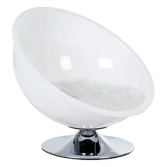 zooplus Exclusive guolis katėms Retro Pet Nest, baltas, Ø 60 cm — 2 nuotrauka