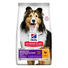 HILL’S SP Canine sausas maistas suaugusiems mažų ir vidutinių veislių šunims – jautriam skrandžiui ir odai, 2.5 kg