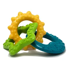 Nylabone Puppy Teething Rings Bacon - teething toy for puppies, bacon flavor — 3 nuotrauka