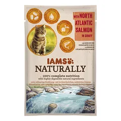 IAMS Naturally konservai su lašiša katėms, 85 g nuotrauka