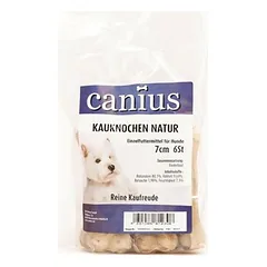Canius presuotas kramtomasis kaulas 7 cm, skanėstai šunims