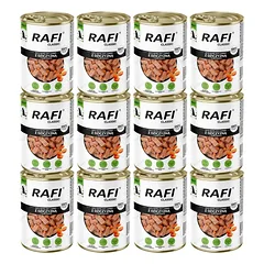 RAFI Classic Elniena ir morkos padaže – 12 vnt. po 1240 g drėgnas maistas visų veislių šunims