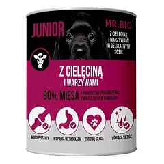 Mr.BIG Junior vištienos gabaliukai padaže šunims 6x400g