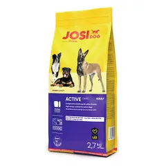 2 vnt. JosiDog Active sausas pašaras šunims, 2,7 kg parduotuvėje zoobaze.lt