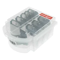 Heiniger Snap-On Metal Comb Set - profesionalus metalinių antgalių rinkinys dėkle