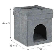 Augintinio guolis-pufas Relaxdays 10038513.0, 2 viename, 42 × 38 × 38 cm — 4 nuotrauka