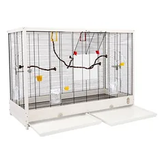 TIAKI medinis paukščių narvas Robin XXL, L 113,4 x B 53 x H 81,7 cm — 3 nuotrauka