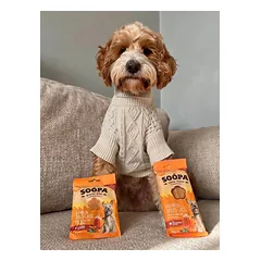 SOOPA Moliūgų Latte skonio lazdelės šunims, Pumpkin Spiced Latte Dog Dental Sticks, 100g — 5 nuotrauka