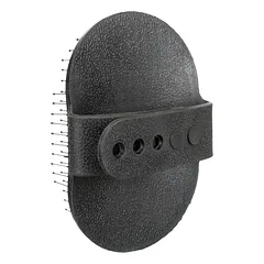 Trixie Care Brush guminis masažinis šepetys šunims ir katėms su reguliuojama rankos kilpa, 8×13 cm — 2 nuotrauka
