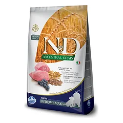 Farmina N&D Ancestral Grain LAMB & BLUEBERRY PUPPY MEDIUM & MAXI 12 kg