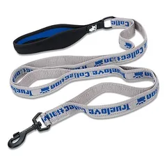 TrueLove Nylon Leine mit Neopren unterlegtem Griff grau/blau