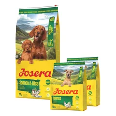 JOSERA Mother and Puppy Salmon with Rice 12,5kg šuniukai, nėščios ir žindančios kalės + 2x900 g maisto NEMOKAMAI