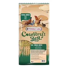 VERSELE-LAGA Country's Best Gra-Mix Ardennes 4kg mišinys dekoratyviniams naminiams paukščiams su smulkintais kukurūzais, saulėgrąžų sėklomis ir žirniais