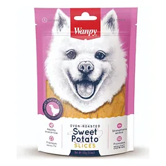 Wanpy Sweet Potato Slices skanėstai šunims, saldžių bulvių skiltelės, 100 g