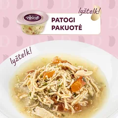 Delickcious vištienos sriuba katėms su pomidorais ir špinatais, 80g — 3 nuotrauka