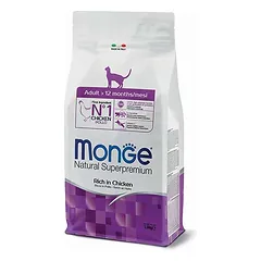 Monge Adult sausas maistas katėms su vištiena