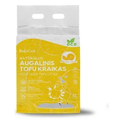 Tofu kraikas katėms Belocat Apelsinų kvapo 6 L x 8 vnt ( dėžė )
