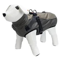 Beeztees Hundemantel mit Geschirr Milo grau