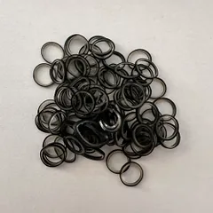Lateksinės gumytės, 8 mm, juodos, 100 vnt.