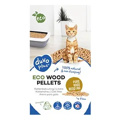 Duvo+ Eco Holzpellets Einstreu 6 kg / 8 l für Katzen