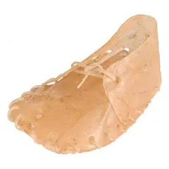 Trixie Chewing Shoes tirpintos žalios odos kramtomi skanėstai suaugusiems šunims dantų higienai, 12 cm, 2 vnt. (2×18 g)