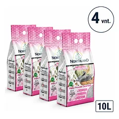 Northland Baby Powder bentonito kraikas katėms vaikiškos pudros kvapo 5l 10l