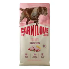 Carnilove True Fresh sausas pašaras su kalakutiena šunims