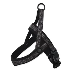 Active Dog Harness Neoprene M/L diržas šunims su atšvaitais, pilkas, 2,5×64-80 cm