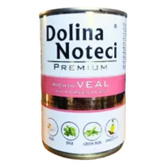Dolina Noteci Premium konservai šunims su veršiena ir žaliaisiais žirneliais 400 g
