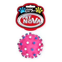 PET NOVA žaislas cypiantis spygliuotas kamuolys 7cm
