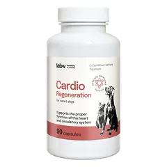 LAB-V Cardio Regeneration - Šunų ir kačių širdies ir kraujotakos sistemos veiklai palaikyti 90 kapsulių