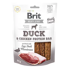 Brit Jerky Duck & Chicken Protein Bar skanėstai šunims 80 g